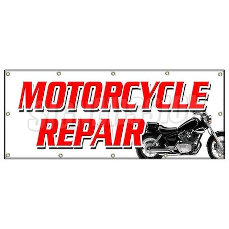 Signmission MOTORCYCLE REPAIR BANNER SIGN tech service cycle repair all brands sale B-120 Motorcycle Repair